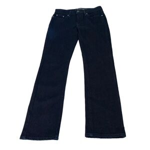 Levi’s Straight Leg Jeans, Size 2/26, Black Denim
